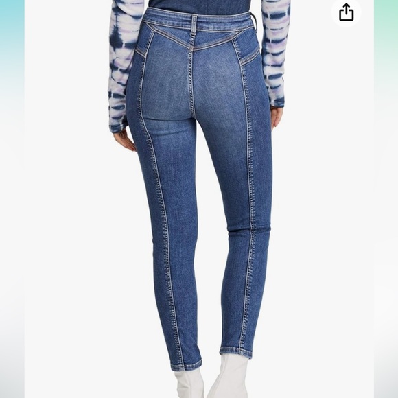 Free People Riley Seamed Skinny Jeans - Picture 6 of 6